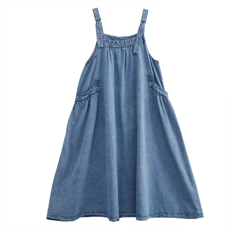 Women's Denim Overall Dress