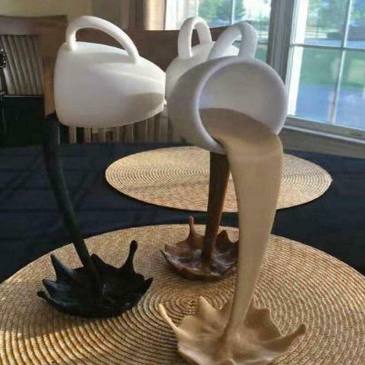 Floating Coffee Cup Sculpture