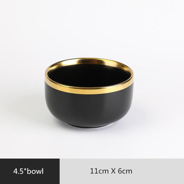 Matte Black Ceramic Dinnerware