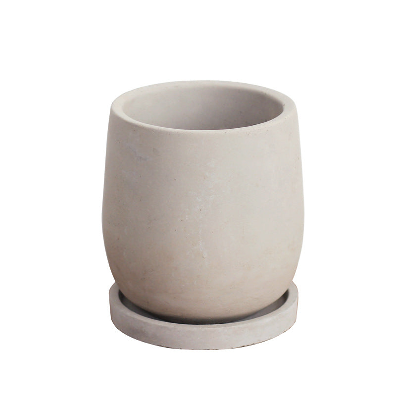 Round Concrete Planter