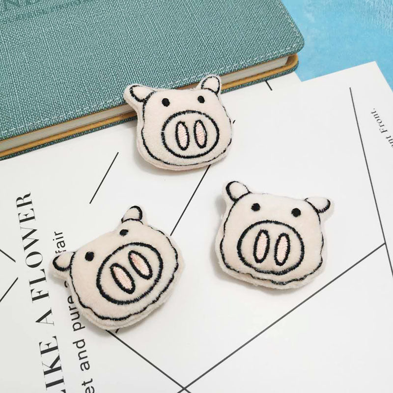 Plush Avocado & Piggy Brooch