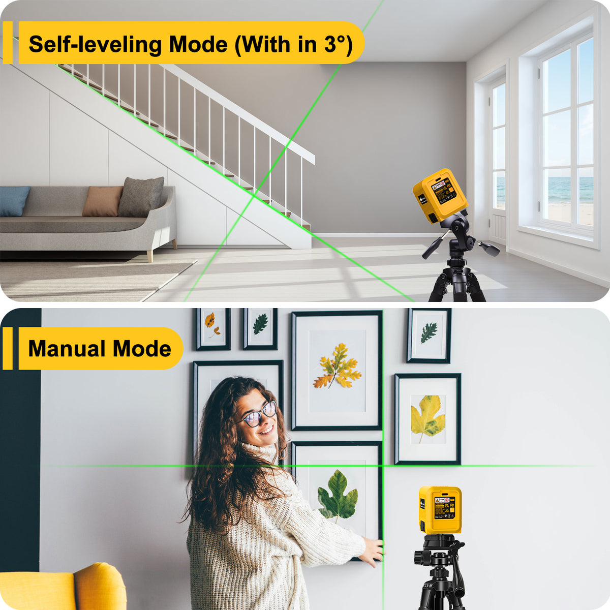 Self-Leveling Green Cross-Line Laser Level