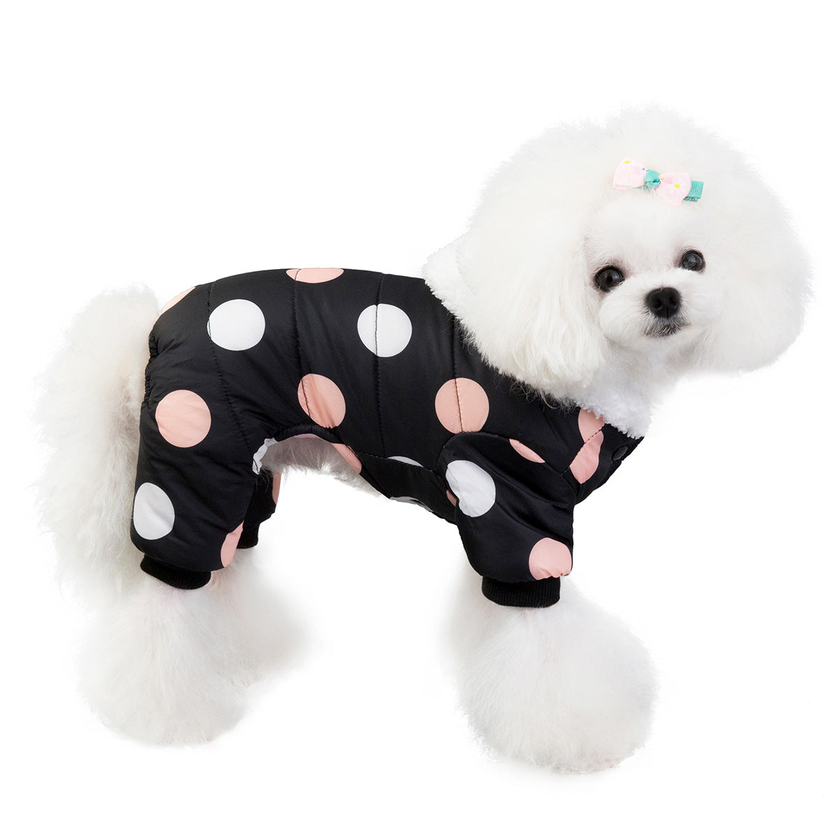 Polka Dot Four-Leg Dog Coat
