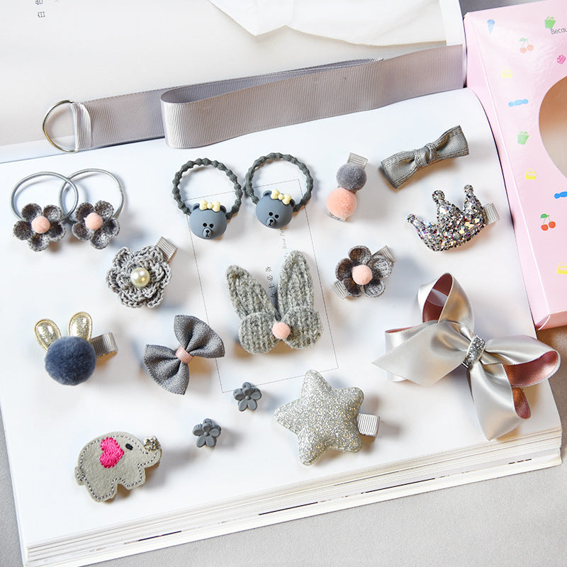 Girls' Hair Accessories Set (18 Pieces)