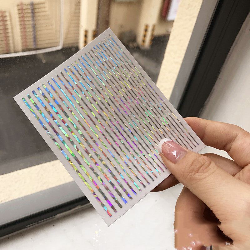 Metallic Nail Line Stickers