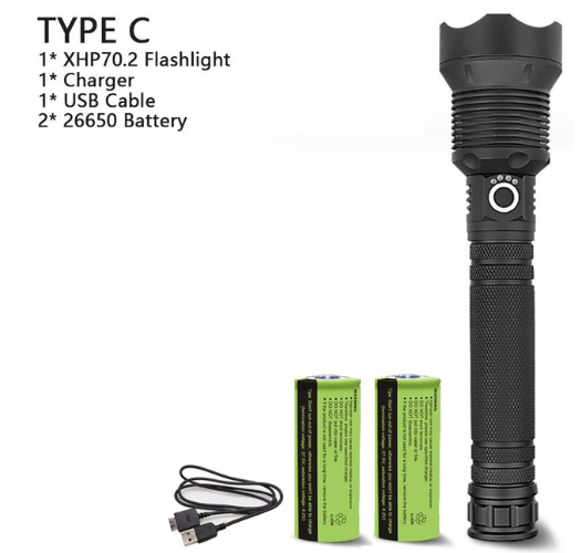 Rechargeable High-Power LED Flashlight