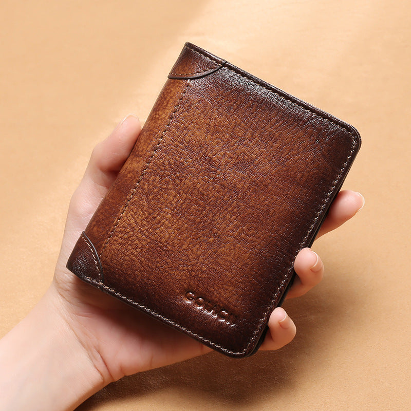 Men's Leather Short Wallet