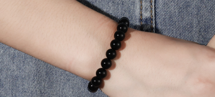 Black Onyx Bead Bracelet