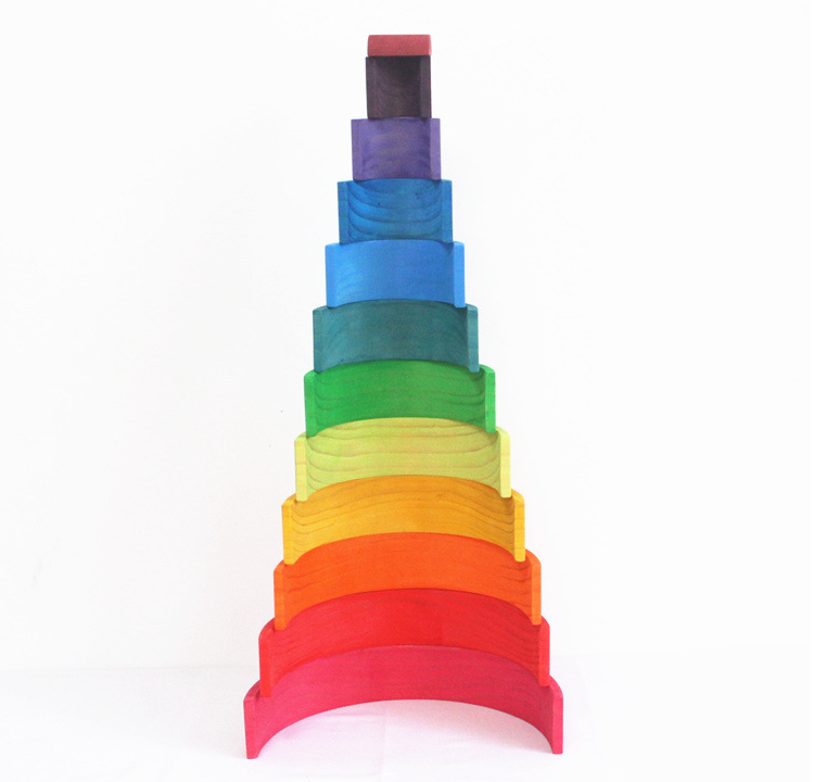 Wooden Rainbow Stacker