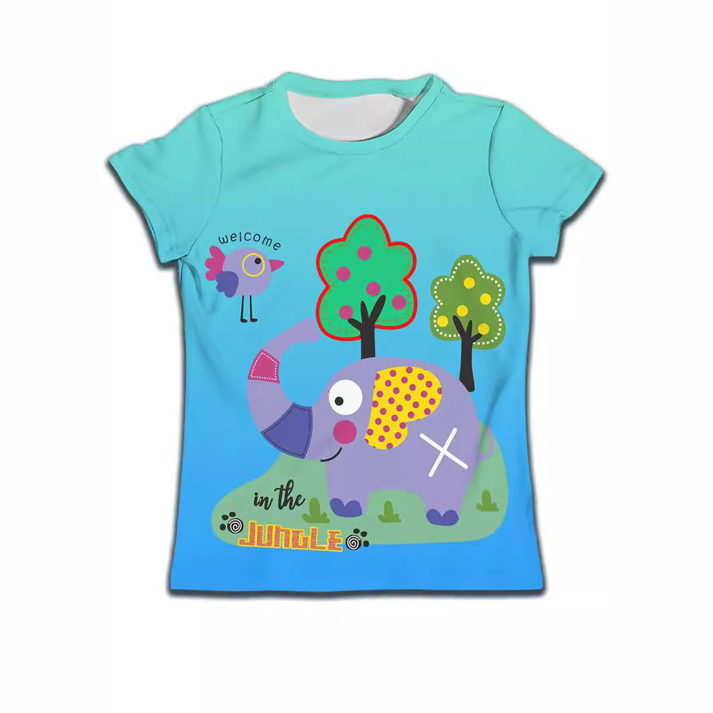Kids' Cute Cat Graphic Tee
