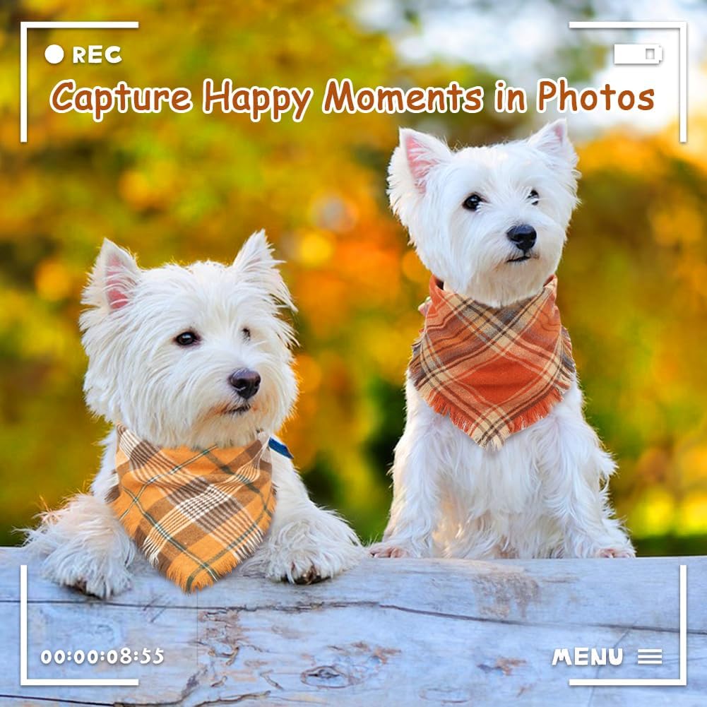 Fall Plaid Dog Bandana