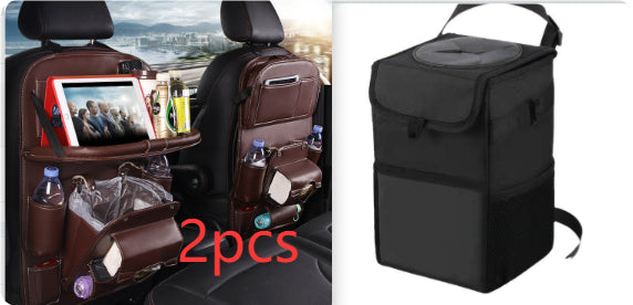Faux Leather Seat-Back Car Organizer