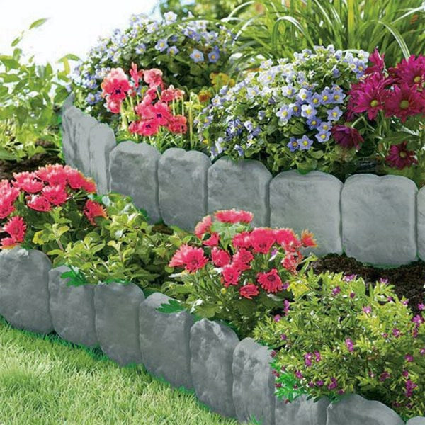 Faux Stone Lawn Edging