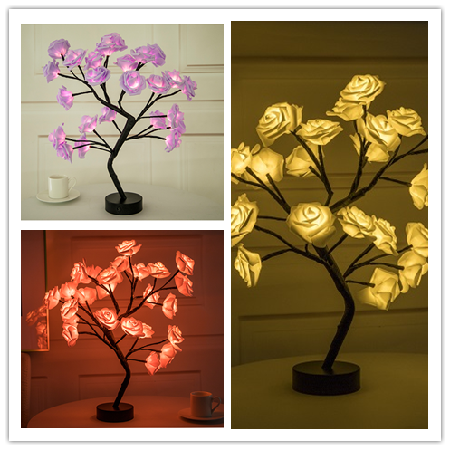 Rose Bonsai Tree Lamp