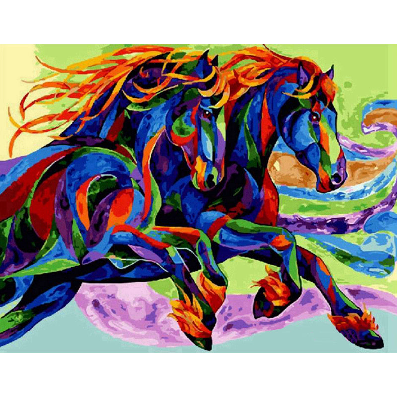Two Horses Diamond Painting Kit