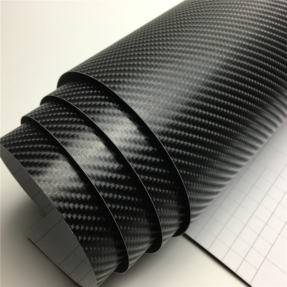 Glossy 3D Carbon Fiber Vinyl Wrap