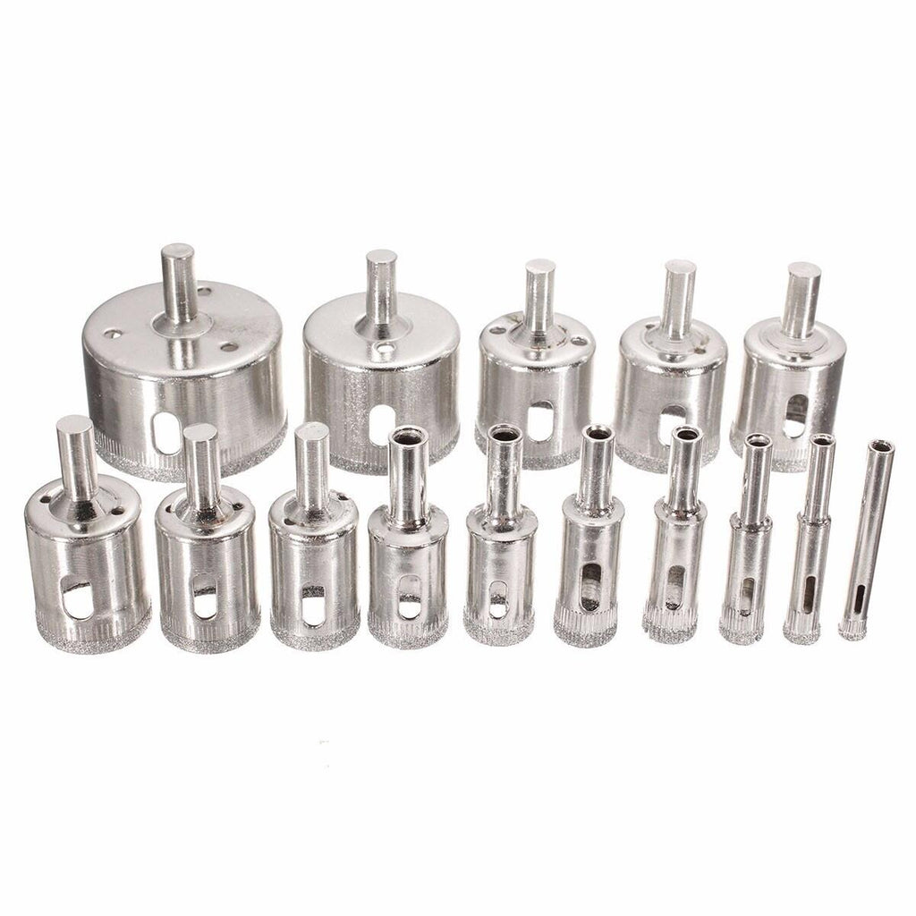 15-Piece Diamond Hole Saw Set