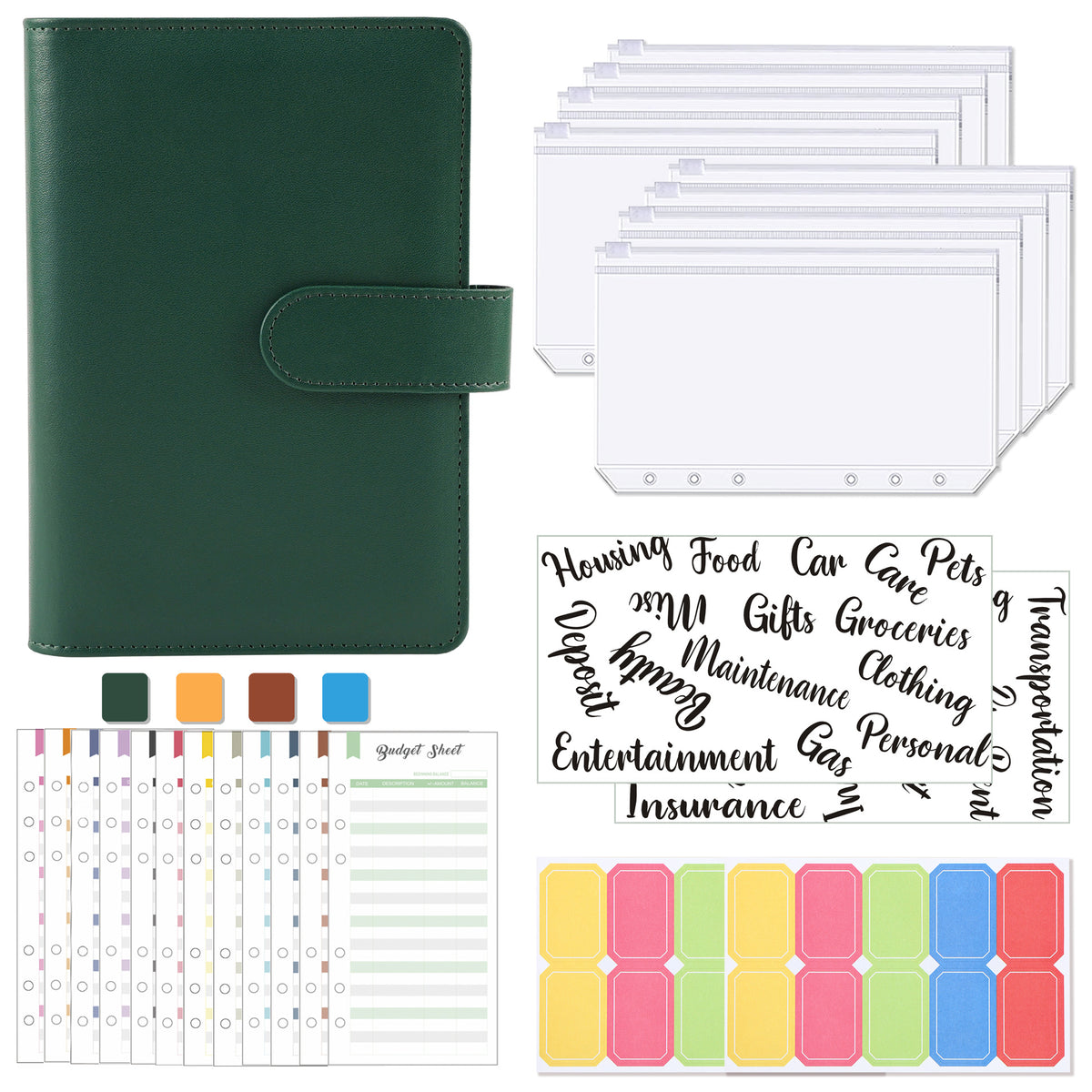 A6 Budget Binder with Cash Envelopes