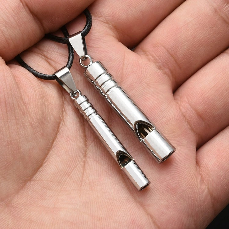 Steel Whistle Keychain