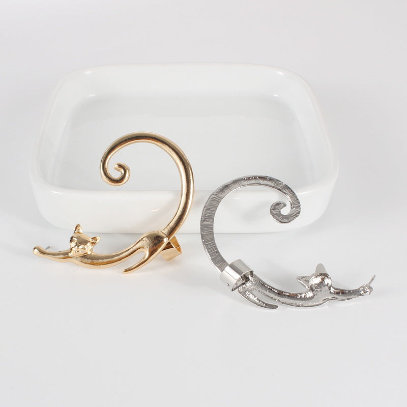 Punk Cat Ear Cuff Earring