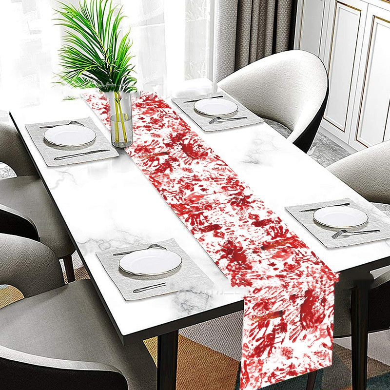 Bloody Handprint Halloween Tablecloth