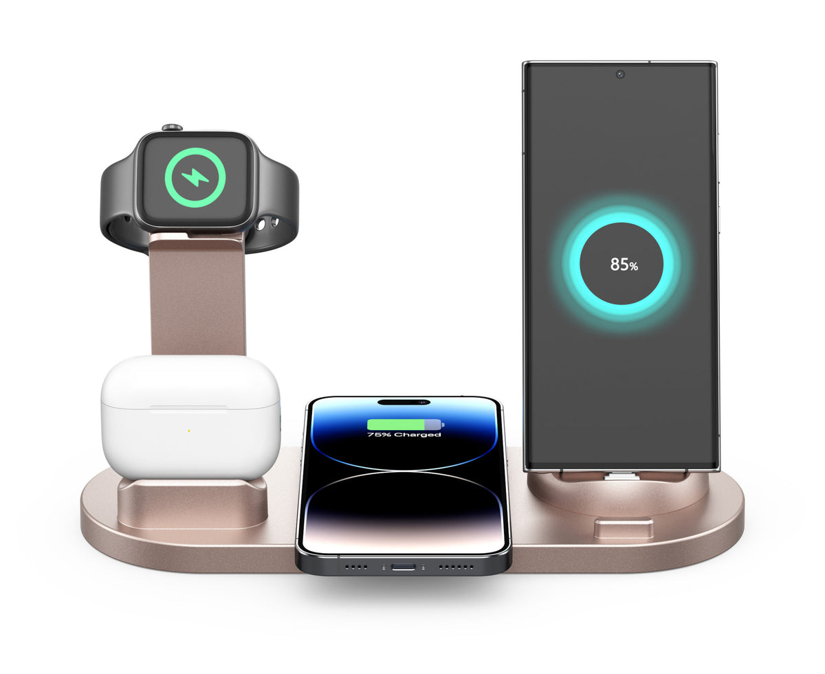 3-in-1 Rotating Wireless Charger Stand
