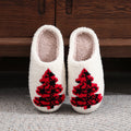 Christmas Tree Fuzzy Slippers
