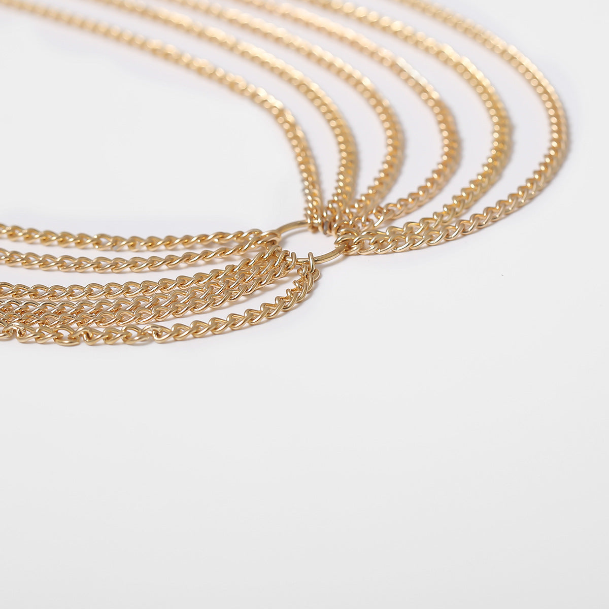 Geometric Metal Waist Chain