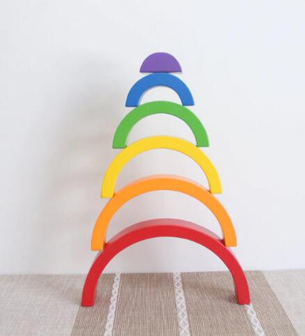 Wooden Rainbow Stacker