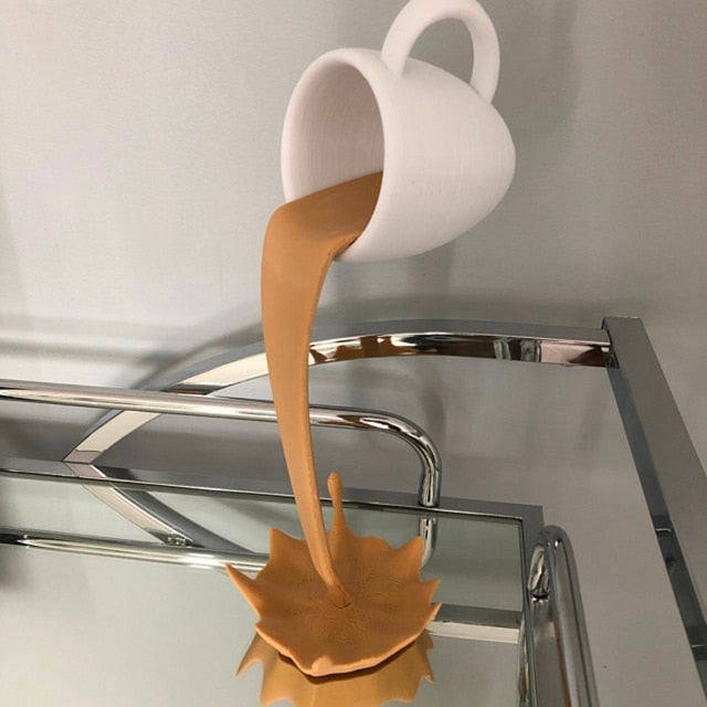 Floating Coffee Cup Sculpture