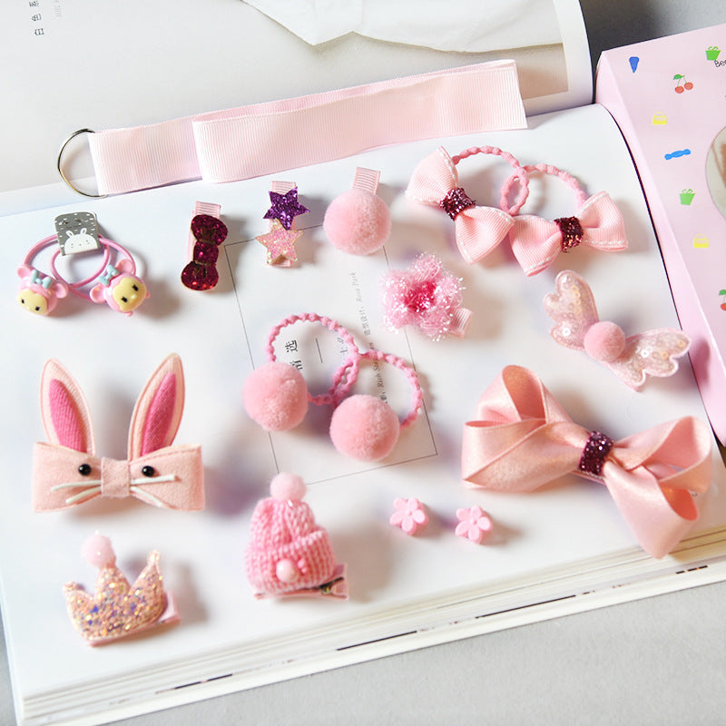 Girls' Hair Accessories Set (18 Pieces)