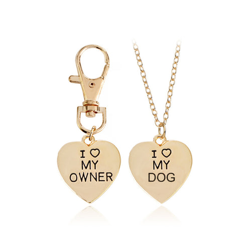 "I Love My Dog" Bone Necklace