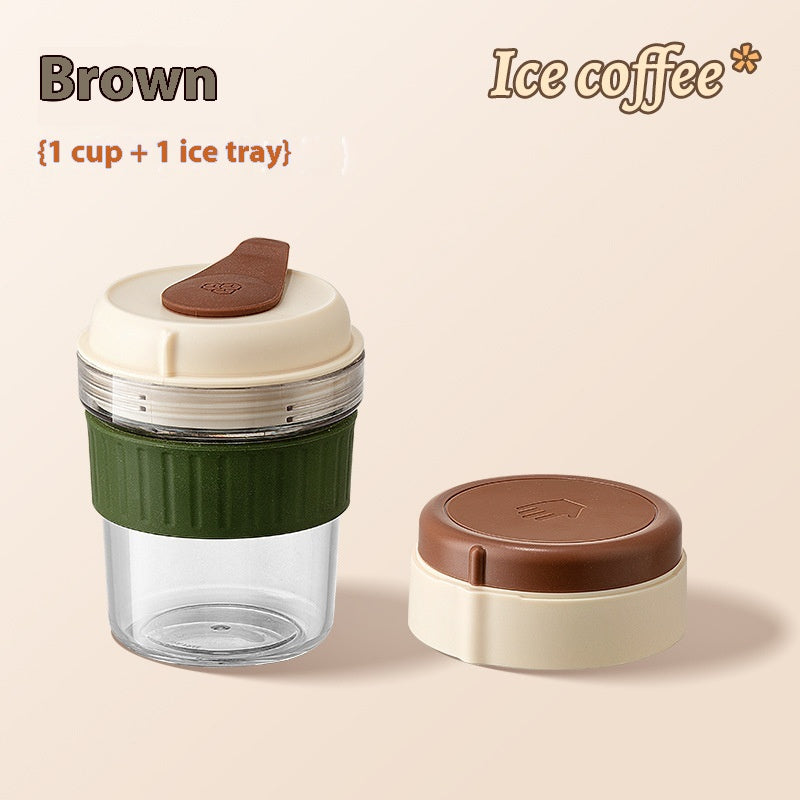 Iced Coffee Cup with Ice Tray