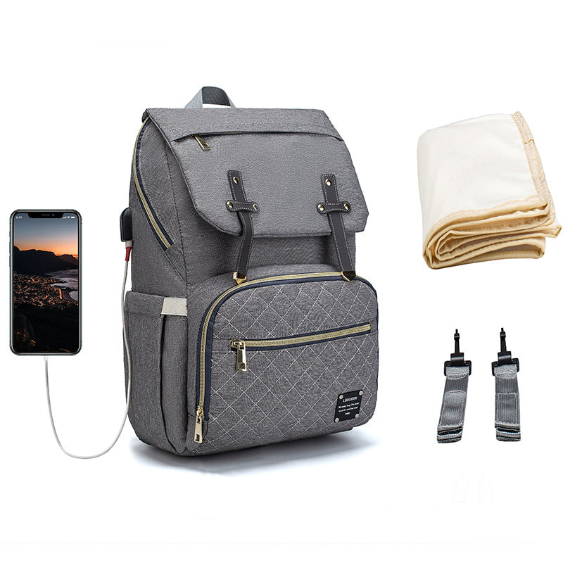 Large Multi-Pocket Diaper Bag