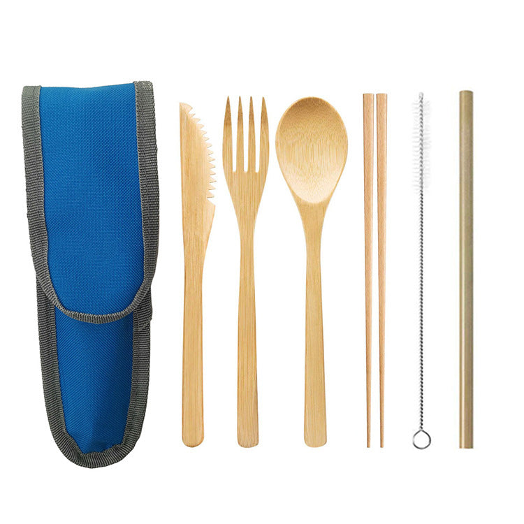 Bamboo Travel Cutlery Set