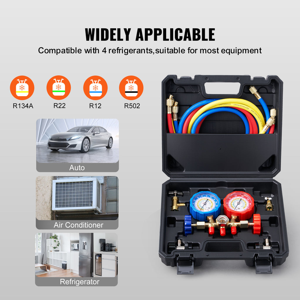 3-Way AC Manifold Gauge Set