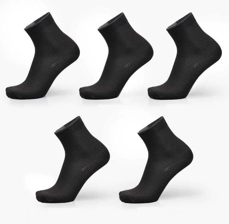 Men's Bamboo Fiber Dress Socks (5 Pairs)