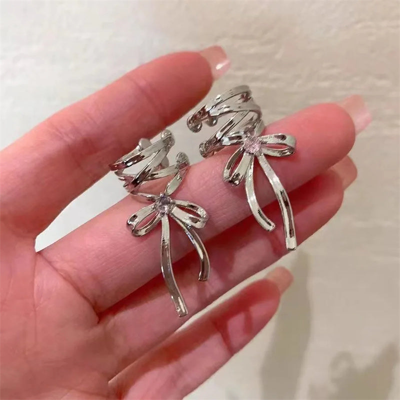 Ballet Ribbon Bow Ear Cuff