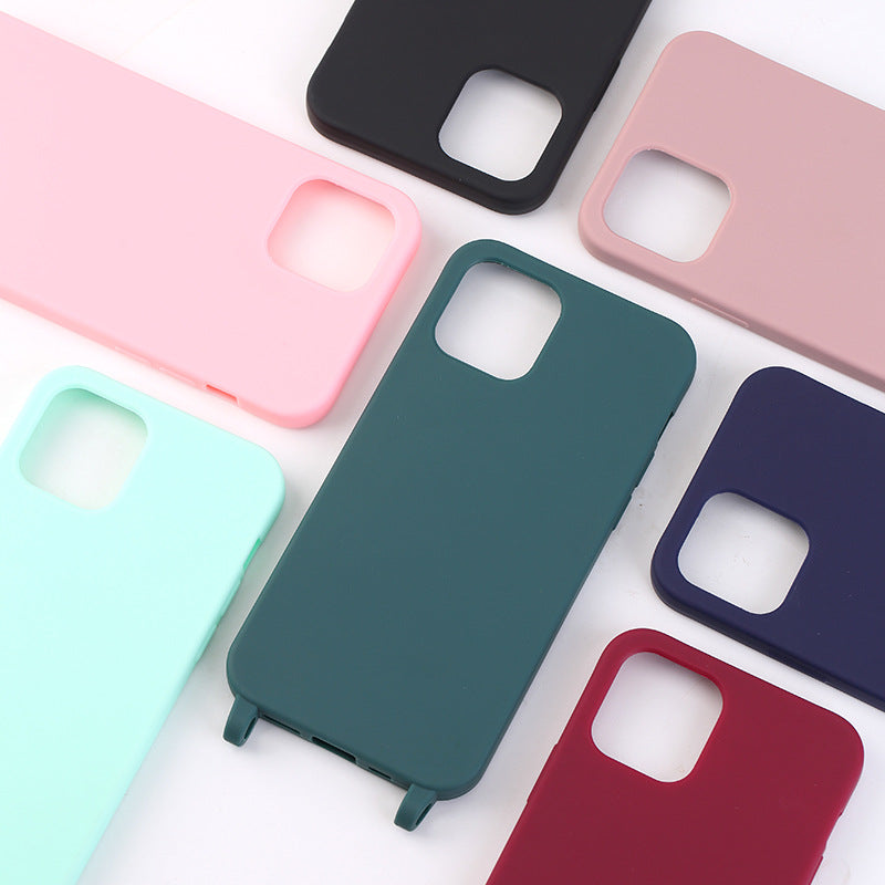 Solid Color Lanyard Case