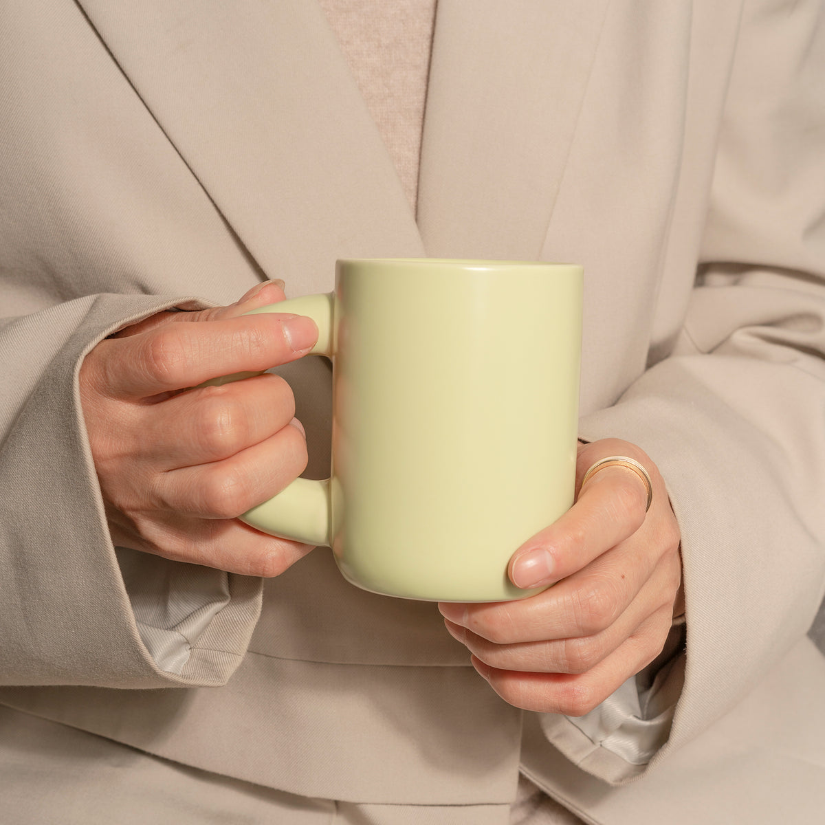 Nordic Minimalist Mug with Spoon