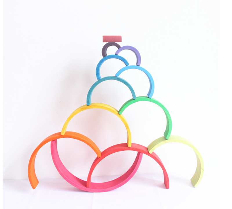 Wooden Rainbow Stacker