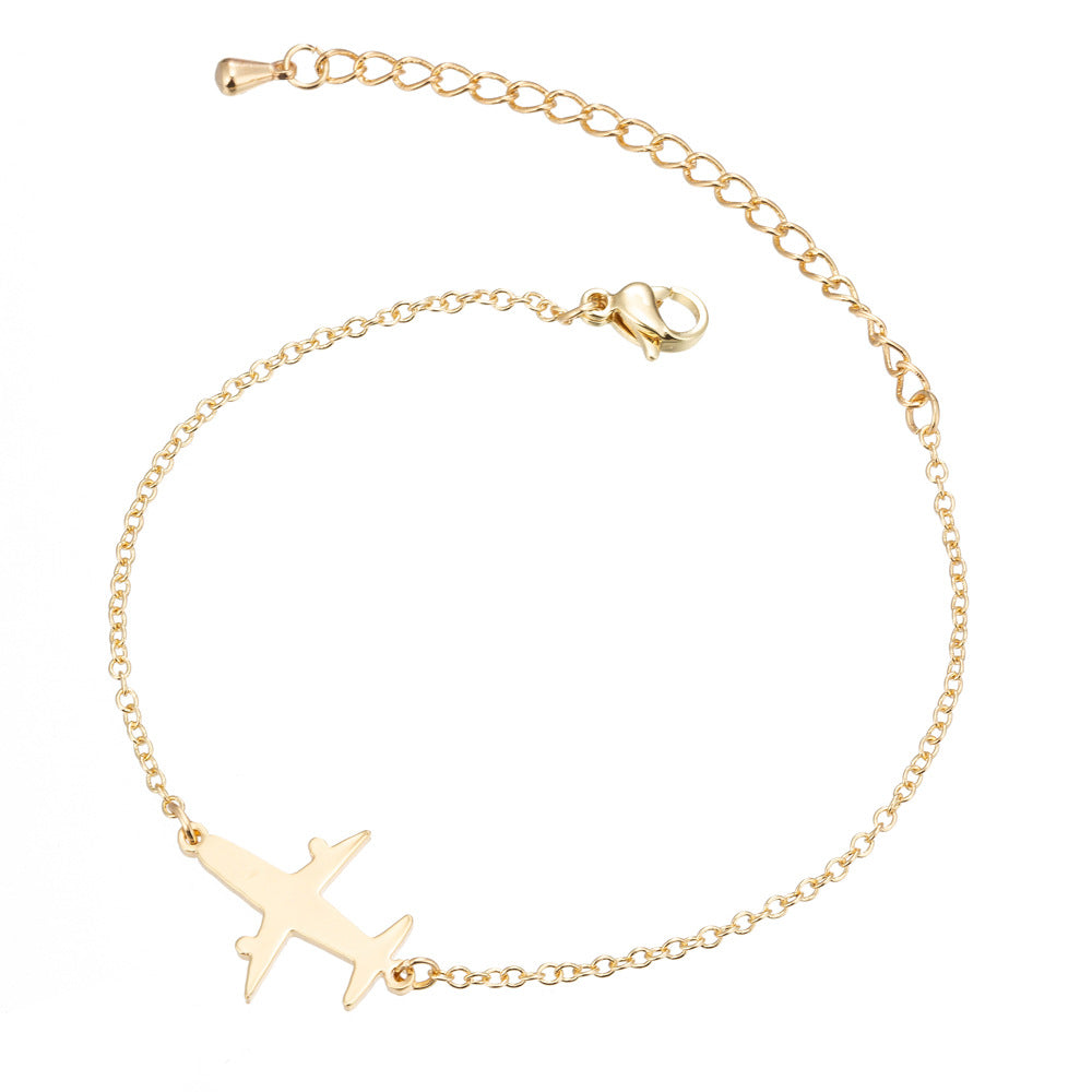 Airplane Charm Bracelet