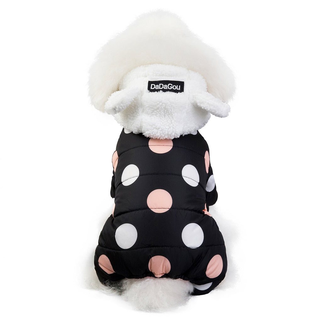 Polka Dot Four-Leg Dog Coat