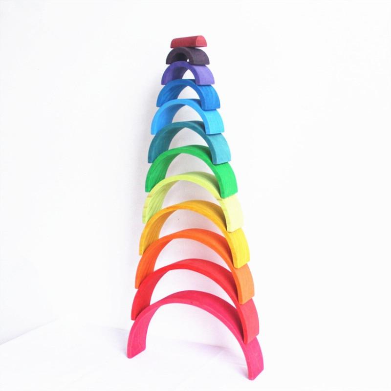 Wooden Rainbow Stacker