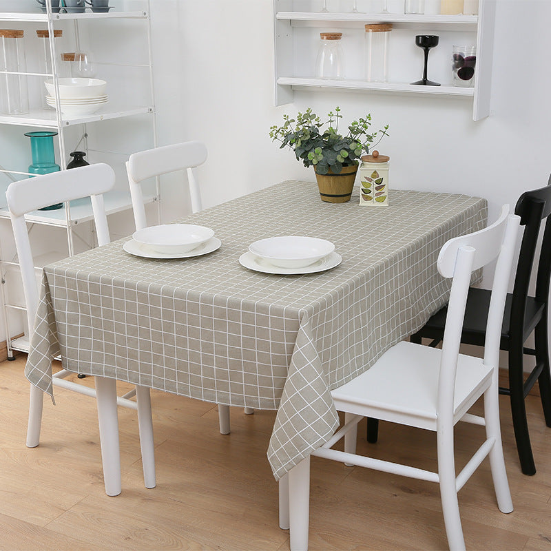 Waterproof Plaid Tablecloth