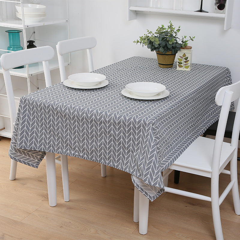 Waterproof Plaid Tablecloth