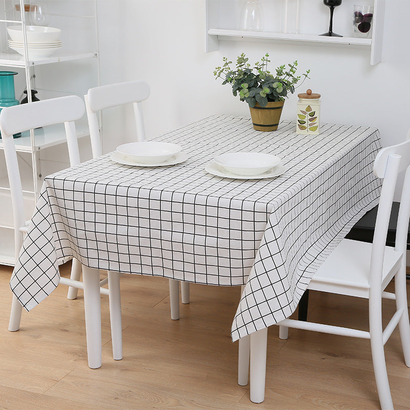 Waterproof Plaid Tablecloth