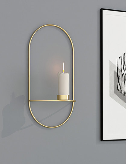 Geometric Metal Candle Holder