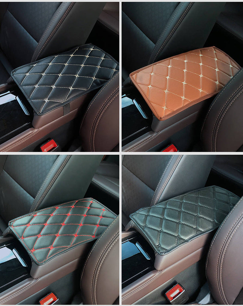 Leather Center Console Armrest Cover