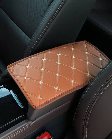 Leather Center Console Armrest Cover